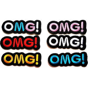 Parches bordados con palabras divertidas, parches de hierro con letras Retro, apliques, ropa, camisa, chaquetas, mochila, insignia de costura, accesorio DIY - Product Image 1