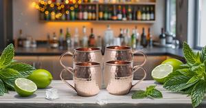 Hot Selling Moscow Mule <b>Copper</b> Mugs Solid <b>Copper</b> Hammered Metal Mug <b>Copper</b> <b>Cups</b> for Moscow Mule New Creative <b>Cup</b> - Product Image 4