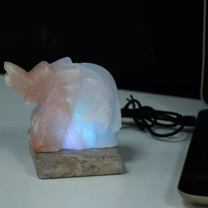 Haute qualité 100% pur Original lampe au sel de l'Himalaya nouveau Design glamour Mini USB veilleuse sculpté décoratif artisanat naturel - Product Image 3
