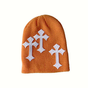 Gorro de Punto sin Puños con Logotipo Jacquard Personalizado al Por Mayor al Mejor Precio, Gorro de Punto con Estampado Completo de Letras y Gráficos, Gorros de Alta Calidad - Product Image 5