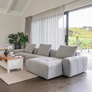 Bosa Lux Adjustable Chaise <b>Sofa</b> Set Corner Living Room Furniture with Sponge Filling for Home Apartment - Product Image 3