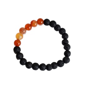 Premium Quality Best Selling Fashion Jewelry Women's Crystals 8mm Round <b>Gemstone</b> Beaded Lava Diffuser <b>Bracelet</b> at Bulk Price - Product Image 1