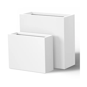 PREMIUM EXTERIOR JARDÍN DECORATIVO EXTERIOR RIEGO IRREGULAR APILABLE VERTICALLARGE JARDÍN DE FIBRA DE VIDRIO MACETERO MACETA - Product Image 3