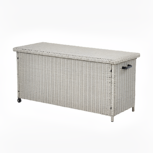 Nouvelle arrivée panier d'armoire tissé en rotin avec roues forgées pour le stockage de jouets de décoration de maison multi-usages - Product Image 1