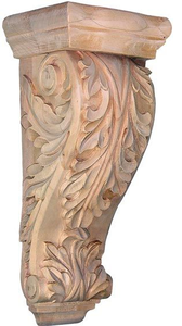 Corbeau d'îlot de cuisine en bois massif Supports décoratifs en bois personnalisés pour meubles de cuisine et armoires Corbeau en bois massif - Product Image 5