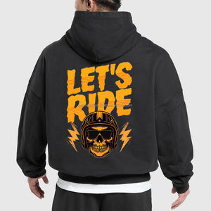 Nouvel Arrivage – Sweat à Capuche Moto en Kevlar à Grandes Imprimées, Grammage Lourd 370 GSM, Coupe Oversize, avec Protections Moto Niveau 2 - Product Image 2