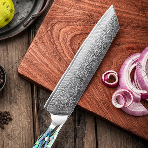 Cuchillo de Chef de 8 Pulgadas, Cuchillo de Cocina de Acero de Damasco de 67 Capas con Mango de Concha de Abulón - Product Image 4