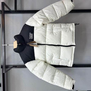 Chaqueta de chaleco de alta calidad para hombre, cómoda, cálida para invierno, personalizada con cuello levantado, bordado de microetiquetas, venta al por mayor - Product Image 5