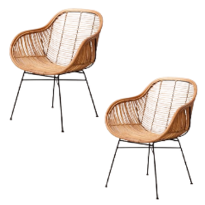 Chaises longues en rotin Fauteuils de jardin en rotin avec pied en métal Fait à la main Meilleure qualité écologique à vendre - Product Image 5