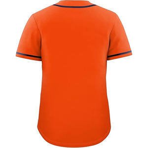 Mens Baseball <b>Jersey</b> Blank Plain Button Down Shirts Short Sleeve Hip Hop Hipster Active Team Sports Uniforms by Dress Sports - Product Image 5