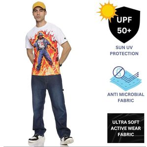 Camiseta de estilo nuevo para hombre de la mejor calidad 2025, estampado de sublimación multicolor, recién llegado, Material de poliéster Beige - Product Image 5
