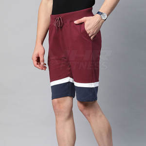 Shorts décontractés unisexes fabriqués en usine, confortables, en toile de coton premium, style urbain, taille mi-haute élastique, motif uni - Product Image 2