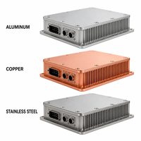 Composants robotiques CNC, automatisation industrielle, aluminium, acier inoxydable, services OEM, usinage par électroérosion à fil, boîtiers de modules d'alimentation, fabrication sur mesure