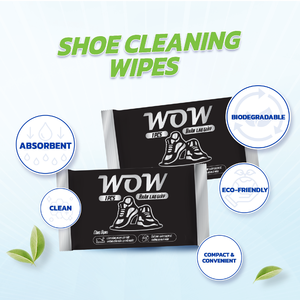 Krclean Compact Shoe Cleaning <b>Wipes</b> for Sneakers Non-Woven Portable <b>Travel</b> <b>Wipes</b> for Adults All Shoes OEM Supply 150x200mm - Product Image 2