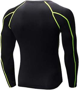 High Quality <b>Mens</b> Top Breathable Compression Shirt Sports Wear Gym Under Base Layer Shirts - Product Image 2