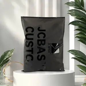 Kunden spezifische biologisch abbaubare gefrostete Versiegelung Reiß verschluss tasche Verpackungs taschen zu Hemd/Hoodies/Hosen mit Logo Plastiktüten