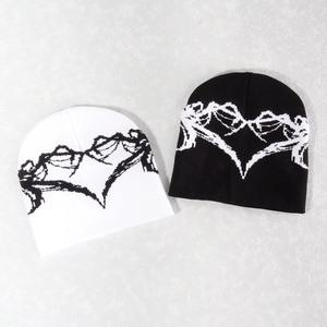 Venta al por mayor Beanie-Cap Moda Plain Winter Hat 100% Gorros de punto de lana con bordado personalizado para niños adultos - Product Image 2