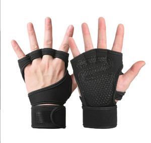 Custom Non Slip Half Finger Weightlifting Gloves Neoprene Gym Palm Support Training Gloves for Men Women - Product Image 3