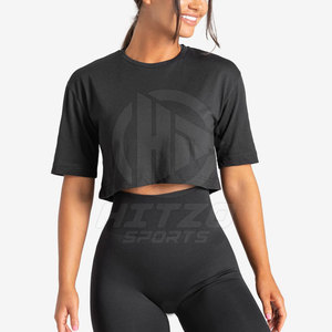Camiseta corta para mujer con logotipo personalizado, Camiseta corta superventas para mujer, Camiseta corta de alta calidad - Product Image 1