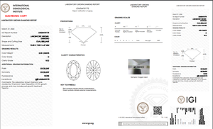 Diamant de laboratoire de taille ovale de 2.03 ct certifié IGI D Color VS2 Clarity Lab-Stone - Product Image 5