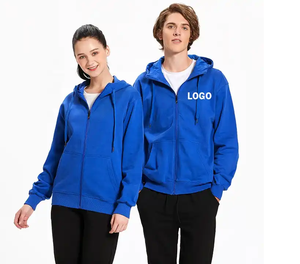 Sweat à capuche unisexe zippé en polyester de haute qualité, avec poche zippée, pour le sport et le fitness, modèle Eni Sweatshirts Boor Herron, vierge, vente en gros - Product Image 2