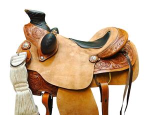 Caballo de cuero genuino de calidad superior Sillín occidental Barril Racing Adecuado para montar a caballo - Product Image 5