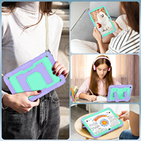 Étui de protection intégral en silicone PC avec béquille pour tablette Samsung Galaxy Tab A11 8,7 pouces 2025 et A9 8,7 pouces 2023