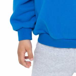 Sweat-shirt brodé graphique Sun Island couleur personnalisée pour enfants avec pull ras du cou design vague pour un confort unisexe - Product Image 3