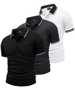 Nouvelle Collection : Chemises de Golf pour Hommes – Couleurs Unies, Tissu Jersey Respirant en Polyester/Coton, Couleurs Personnalisables - Product Image 3