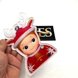 EXECTUS Venta al por mayor Acrílico 2 1 Sonny Angel Christmas Lash Tile Herramienta de belleza de impresión de logotipo personalizado sostenible - Product Image 4