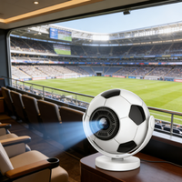 Projecteur de football intelligent pour la maison, système Android 14, prise en charge du logo, vidéo à courte focale, 720P HD, WiFi, projecteur de match de football