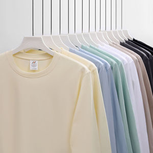 Camiseta personalizada de manga larga con diseño minimalista para hombre, 280 gramos, Color sólido, 100% algodón, a la moda para primavera y otoño - Product Image 4