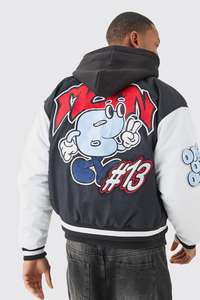 Veste universitaire en laine pour homme - Style baseball universitaire de haute qualité avec broderie, chaude pour l'hiver, vente en gros - Product Image 3