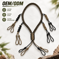Cordon de fixation en nylon pour le sonnettoir de canard, avec plusieurs boucles réglables, support haute résistance pour le sonnettoir de chasse, pour la chasse aux oiseaux aquatiques en extérieur, durable