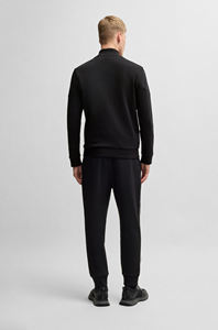 <b>Mens</b> Black Stand Collar Full-Zip <b>Track</b> <b>Jacket</b> and Matching Jogger Pants Tracksuit OEM ODM Wholesale Apparel - Product Image 6