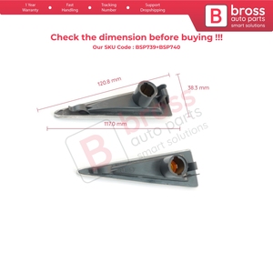 BSP739+BSP740 2 ชิ้น ไฟเลี้ยวข้าง สีขาว 8200027150 8200027151 สำหรับ - Product Image 6