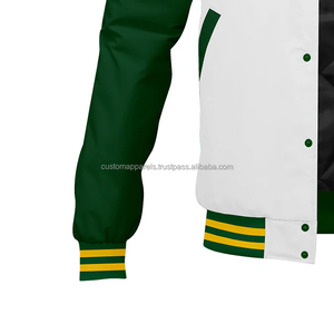 Custom Varsity Jacket MCACVJ-89 Embroidered Brand Name Wool Leather Combination Stand Collar with Front Logo for <b>Promotions</b> - Product Image 6