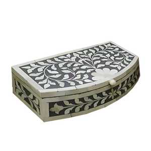Caja de joyería y otras cosas con incrustaciones de hueso de lujo de aspecto Premium y hermoso diseño y forma. La mejor calidad y precio genuino - Product Image 2