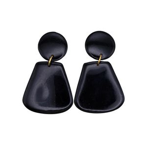 Pendientes Elegantes de Moda para Mujer con Colgante Cuadrado Colorido, Diseño Acrílico, Joyería, Artesanía de Resina de la India - Product Image 2