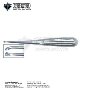 Fabricante Proveedor Best Seller Acero Inoxidable Bruns Hueso Curetas 22,5 cm Curvado Por GERMED ENTERPRISES - Product Image 4