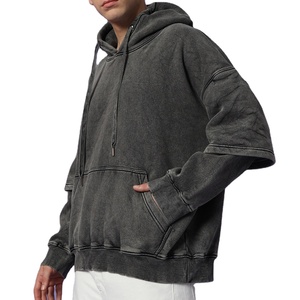 Sweat à capuche personnalisé OEM pour homme en molleton 100 % coton – Écologique, séchage rapide, respirant, anti-boulochage, coupe-vent, anti-plis, 430g - Product Image 5