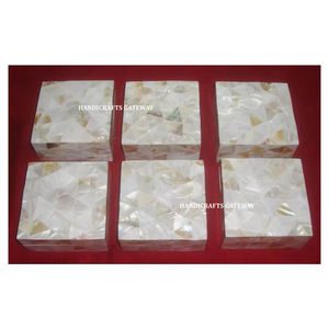 Decorative <b>White</b> Mother of Pearl Jewelry <b>Gift</b> Wooden <b>Boxes</b> - Product Image 1
