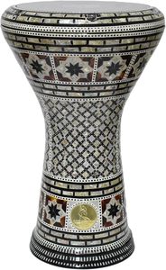 Gawharet El Fan GF-17-OCE 17,5 pouces, Darbuka géométrique en aluminium et coquille, édition classique orientale, son professionnel artisanal - Product Image 3