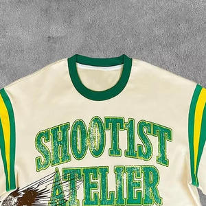 เสื้อเชิ้ตผ้าคอตตอนทรงแบ็กกี้สำหรับผู้ชายเสื้อยืดขนาดใหญ่ดีไซน์ใหม่ล่าสุดใส่สบาย - Product Image 4