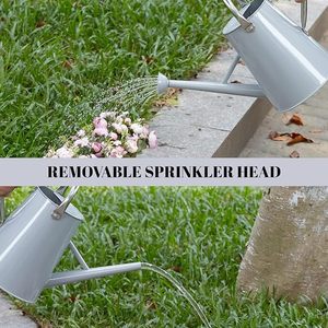 Regaderas de Metal Rústicas 'Rega tu Mundo', Hermosos Accesorios de Jardín del Arte del Riego de Macetas y Jardineras - Product Image 4
