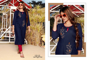 High on Demand Ethnic Wear Embroidery <b>Kurti</b> Collection for Women Party Wedding Wear Kurta Available at Bulk Quantity From India - Product Image 6