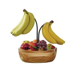 Cuenco para servir frutas de madera de forma redonda, cuenco de frutas de diseño clásico para uso doméstico en hoteles y restaurantes - Product Image 4