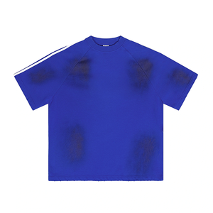 T-shirt à col rond de haute qualité 100% coton 220 Gsm T-shirt unisexe vierge pour hommes avec T-shirt d'étiquette d'impression de Logo personnalisé - Product Image 5