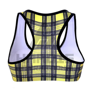 Latest Design Hot Selling Ladies Professional Customized Sublimation Printed Style Plain <b>Backless</b> Crop <b>Sports</b> <b>Bra</b> - Product Image 5