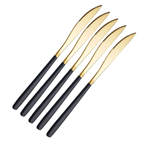 Butter Knife Brass Butter Knives Decoration PVD Long Handle Black Gifts Packing <b>Box</b> Manufacture Wholesale Supplier - Product Image 6